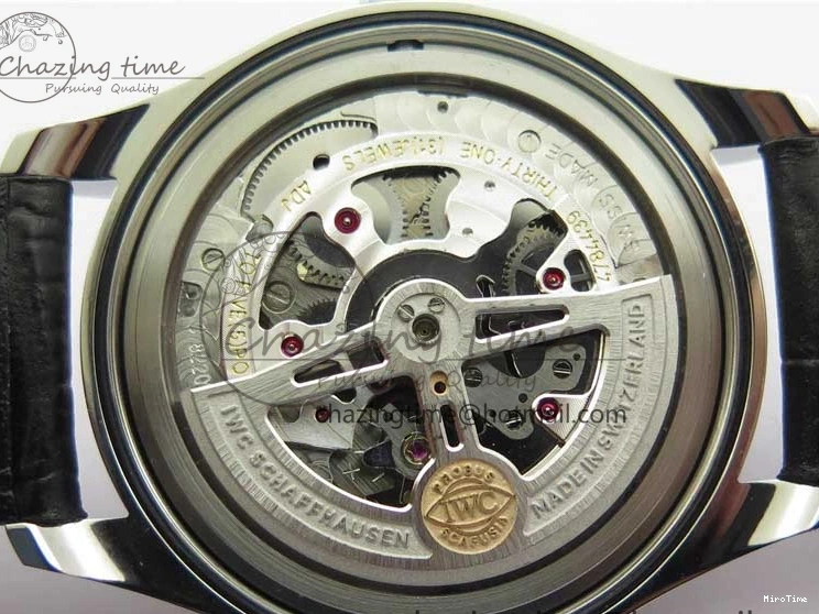 MIROTIME 0426 TimelessDesign Portuguese IW358304 ZF 1:1 Best Edition SS Blue Dial on Leather Strap A 7078